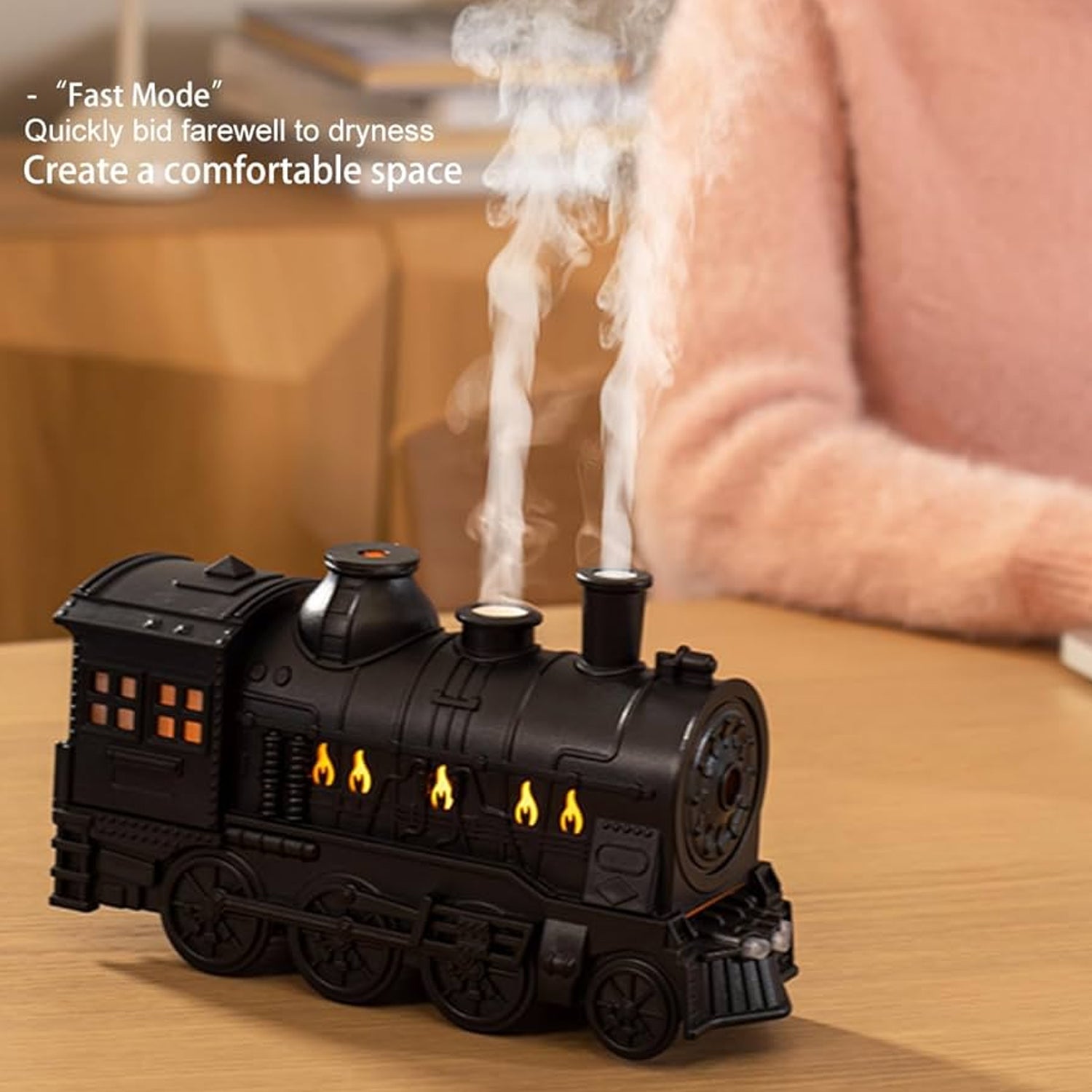 Train Shape Portable Mini Humidifier (1 Pc / Mix Color) Train Shape Portable Mini Humidifier (1 Pc / Mix Color)